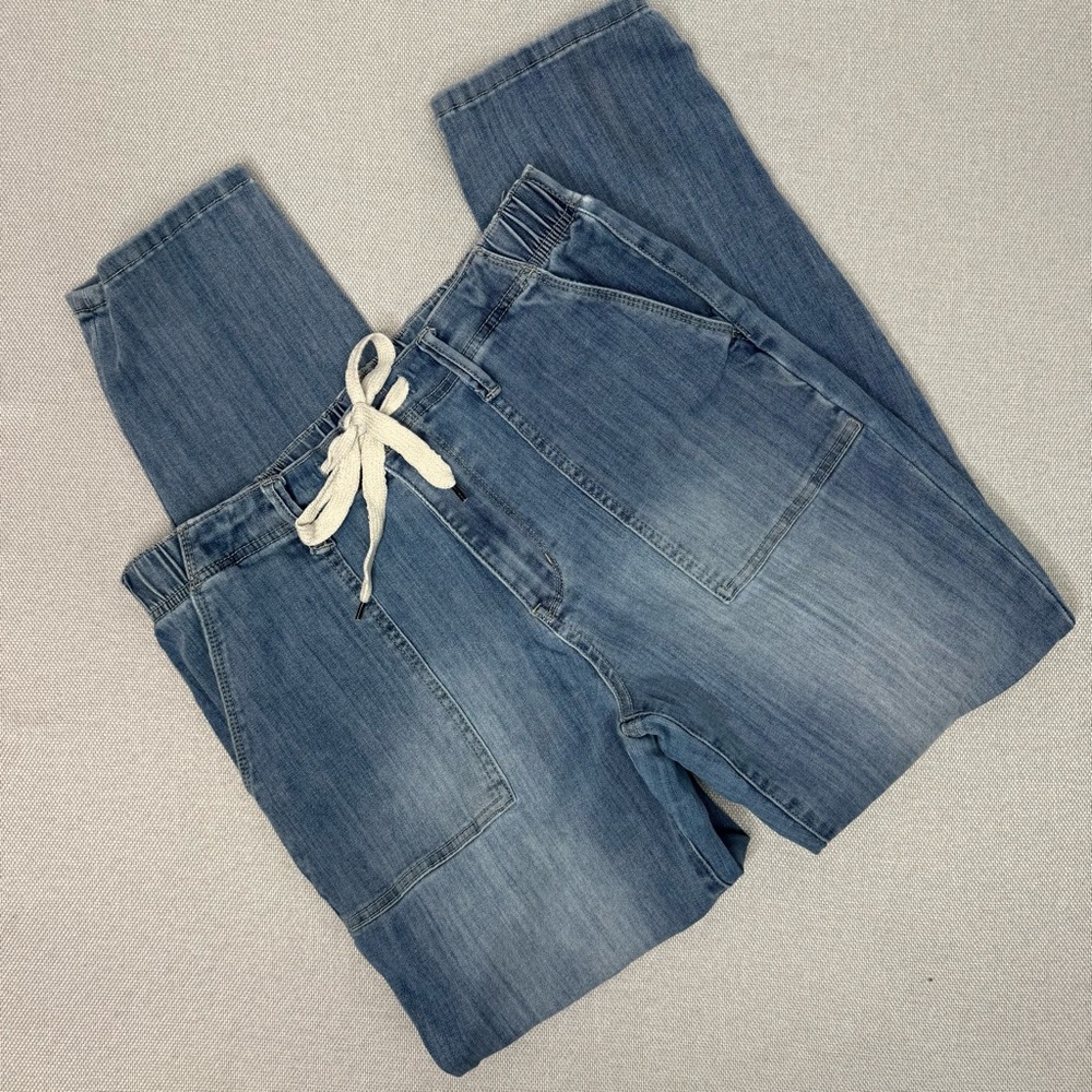 Judy Blue Jeans Clearwater Jogger High Rise Straight Fit Drawstring 11 30 - Picture 7 of 7